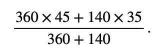 Averages of Percentages example 2