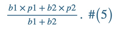 Averages of Percentages formula